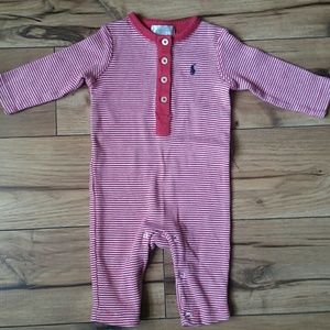 Ralph Lauren Infant Coverall 3M Red